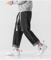 Baggy-Cargohose aus Stonewashed-Denim
